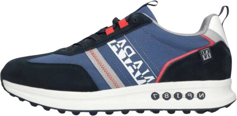 Napapijri Blauwe Lage Sneaker Slate Multicolor Heren