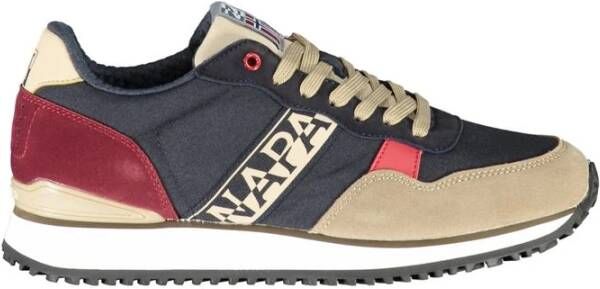 Napapijri Blauwe Sneakers met Contrasterende Accenten Multicolor Heren