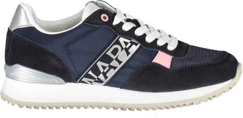 Napapijri Blauwe Sneakers met Contrasterende Details Blue Heren