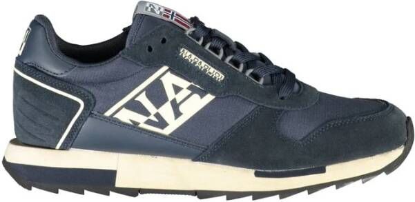 Napapijri Blauwe Sportieve Vetersneakers Blue Heren