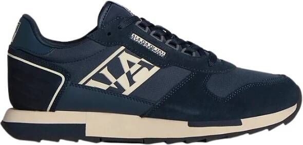 Napapijri Blauwe Sportieve Vetersneakers Blue Heren