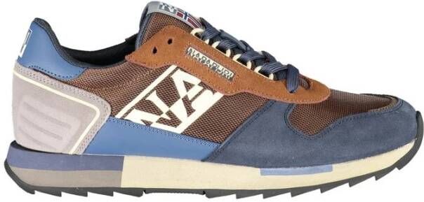 Napapijri Dynamische sportsneakers met contrastdetails Brown Heren