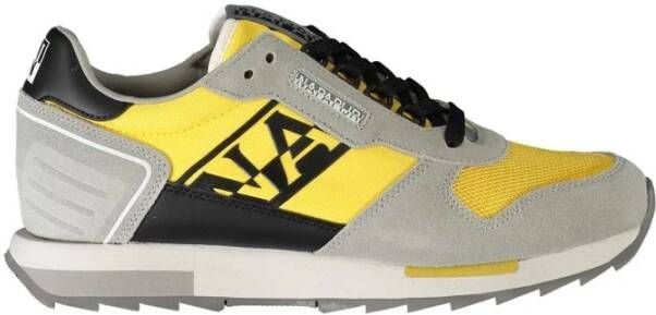 Napapijri Grijze Polyester Sports Sneaker met Contrasterende Details Multicolor Heren