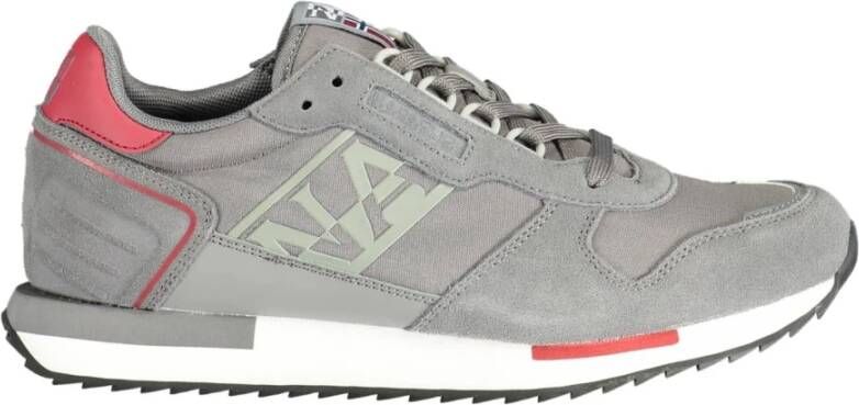 Napapijri Sportieve Grijze Sneakers met Contrastdetails Gray Heren