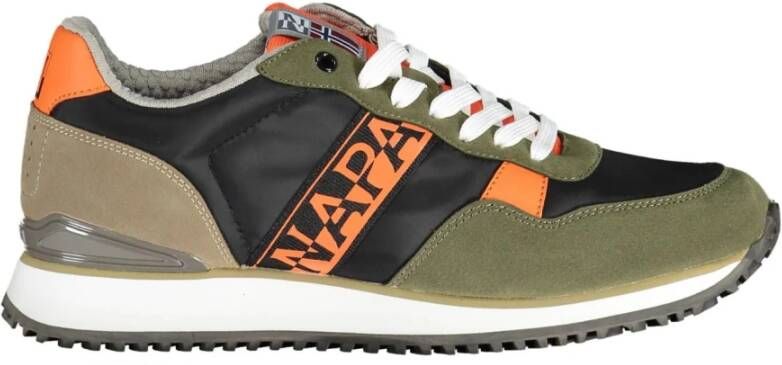 Napapijri Groene Contrast Veterschoenen Multicolor Heren