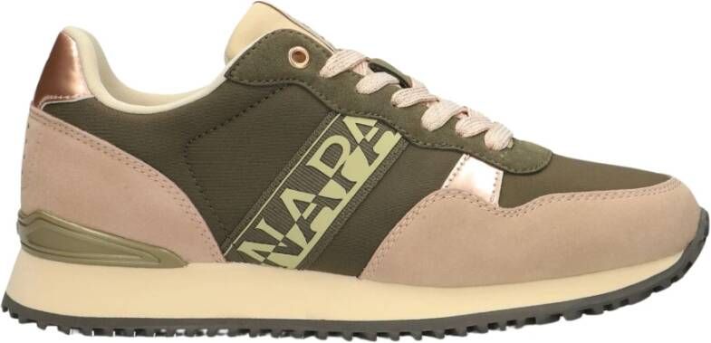 Napapijri Groene Lage Top Sneakers Astra Multicolor Dames