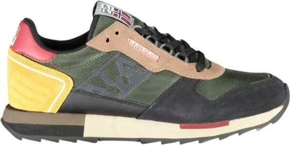 Napapijri Groene Sportieve Sneaker met Veters Multicolor Heren