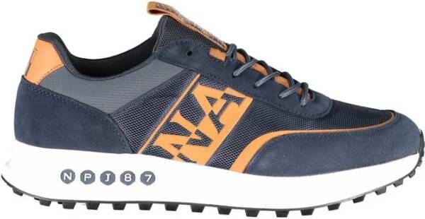 Napapijri Moderne Sneakers met Contrasterende Details Blue Heren