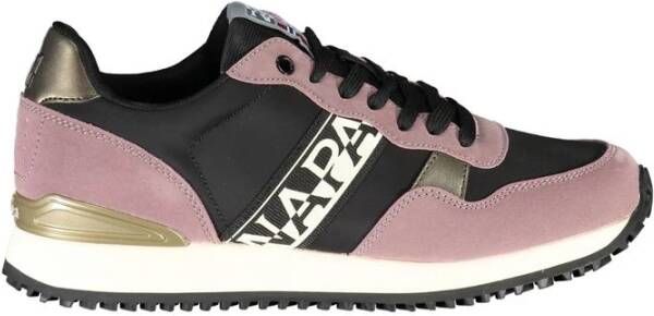 Napapijri Paarse Contrast Sneakers Purple Dames