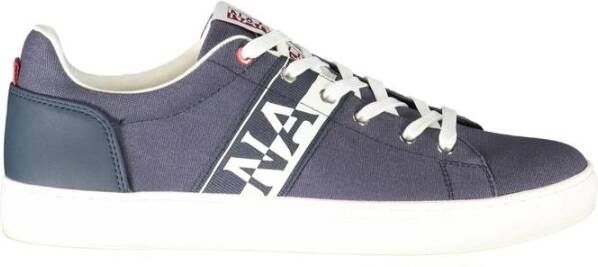 Napapijri Polyester Sneaker met Contrastdetails Blue Heren