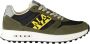 Napapijri Groene Polyester Sneaker met Veters Contrastdetails Logo Multicolor Heren - Thumbnail 4