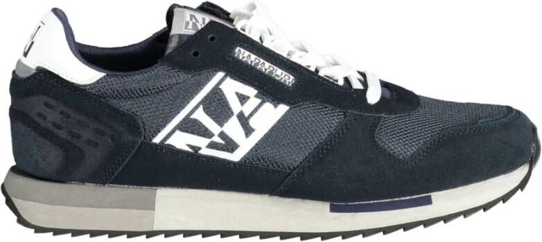 Napapijri Blauwe Sportieve Veterschoenen met Contrastdetails Blue Heren