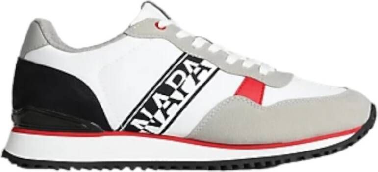 Napapijri Witte Polyester Sneaker met Logo Multicolor Heren