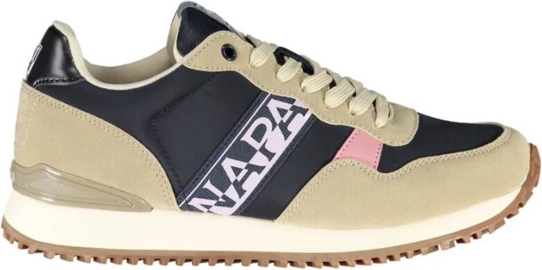 Napapijri Sportieve Beige Veterschoenen met Contrastdetails Multicolor Heren