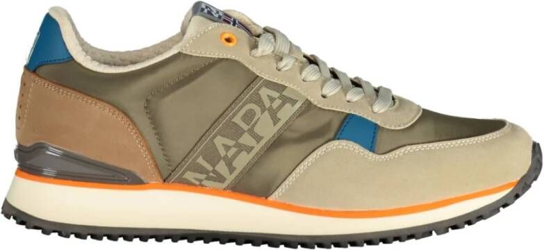 Napapijri Sportieve Beige Veterschoenen met Contrastdetails Multicolor Heren