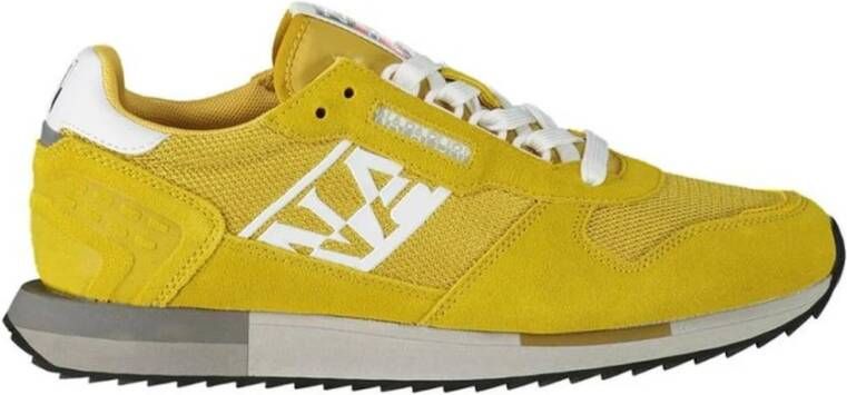 Napapijri Stijlvolle Atletische Sneaker met Contrastdetails Yellow Heren