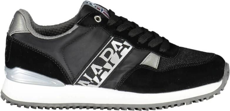 Napapijri Zwarte Polyester Sneaker met Contrasterende Details Multicolor