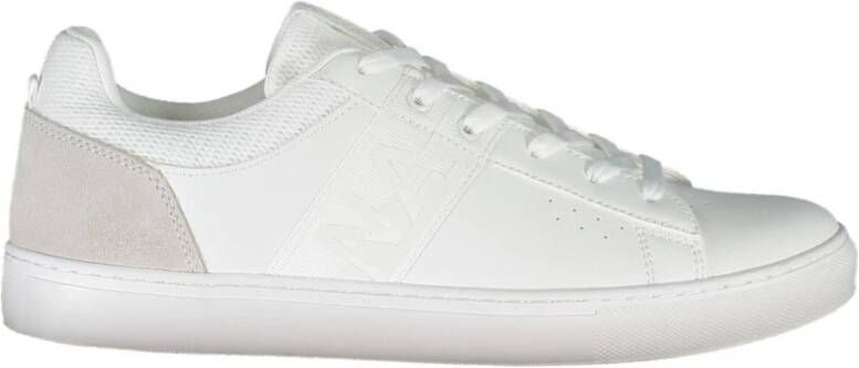 Napapijri Sportieve witte veterschoenen met contrastdetails White Heren