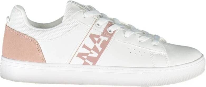 Napapijri Witte verhoogde sneakers met contrasterende accenten White Dames