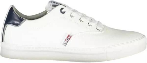 Napapijri Witte Sneakers met Contrasterende Accenten White Heren