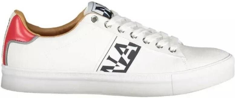 Napapijri Witte Sneakers met Opvallende Details White Heren