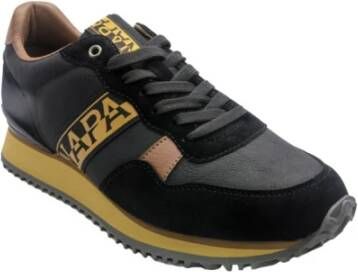 Napapijri Zwarte en bruine schoenen F4Cosmos01 Syn Black Heren