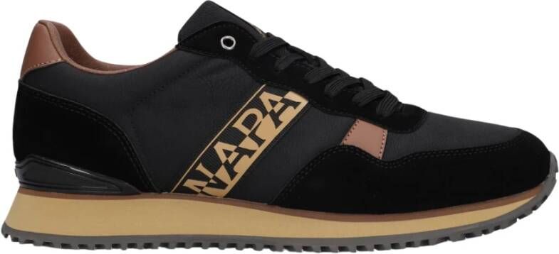 Napapijri Zwarte Lage Sneaker Cosmos Black Heren