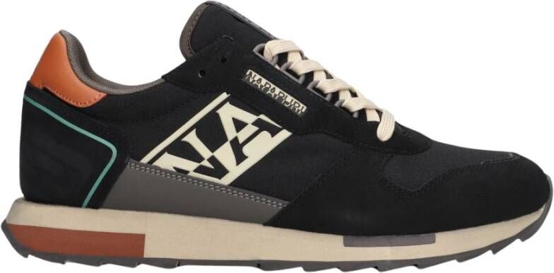 Napapijri Zwarte Lage Sneaker Virtus Multicolor Heren