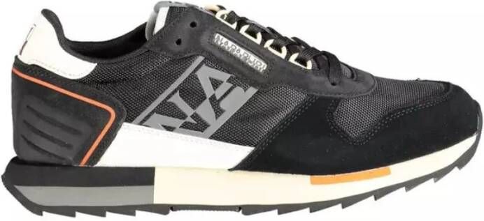 Napapijri Zwarte sportsneakers met contrasterende details Black Heren