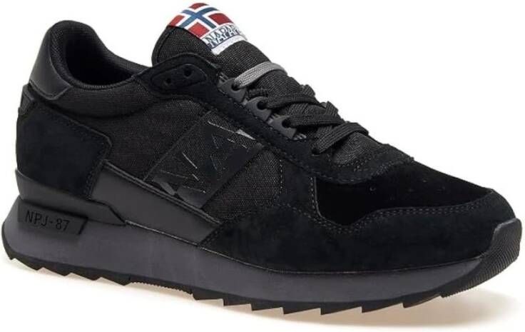 Napapijri Zwarte Virtus Stab Sneakers Black Heren