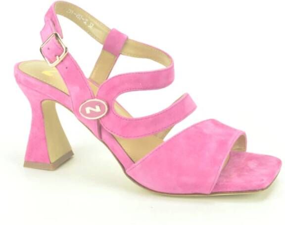 Nathan-Baume Fuxia Daim O. 6cm Roze Dames