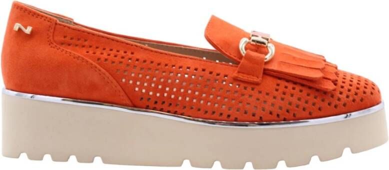 Nathan-Baume Mocassin Stijlvol Schoeisel Orange Dames