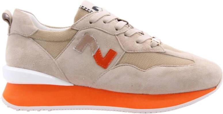 Nathan-Baume Stijlvolle Damessneakers Beige Dames