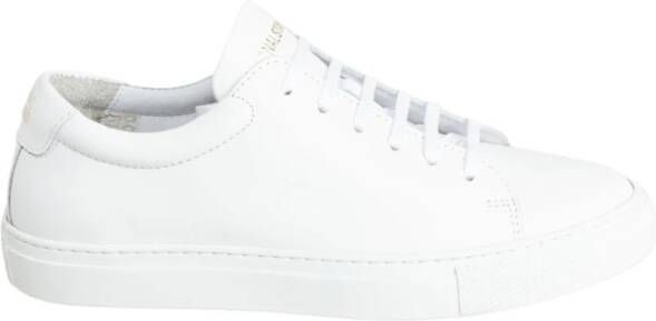 National Standard Handgemaakte Witte Monochrome Sneakers White Heren