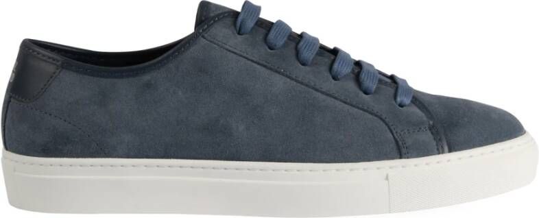 National Standard Handgemaakte Blauwe Suède Sneakers Blue Heren