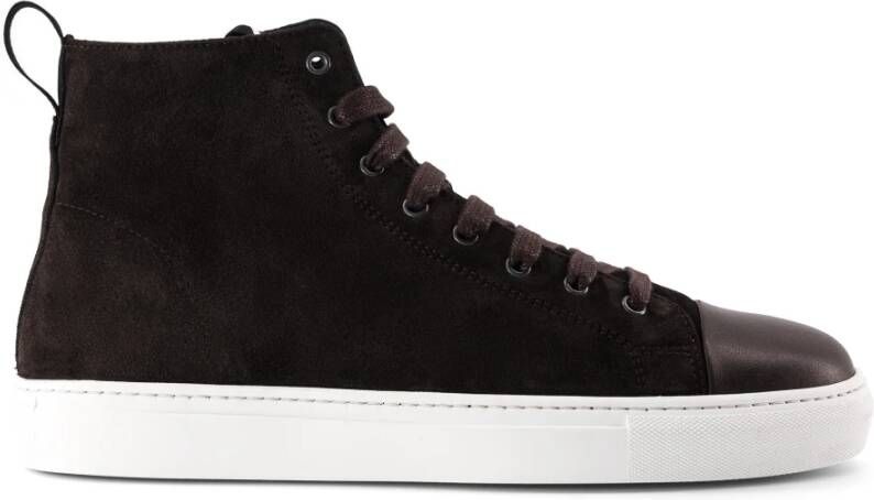 National Standard Handgemaakte Bruin Suède Sneakers Brown Heren