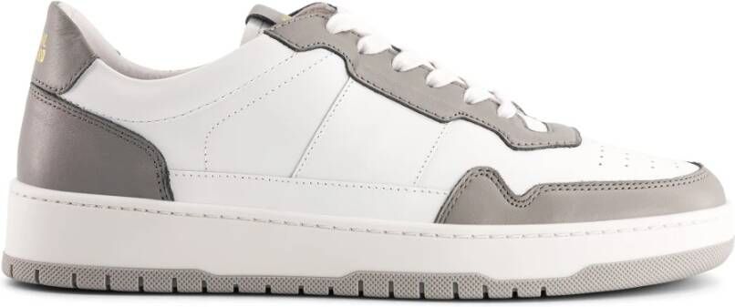 National Standard Handgemaakte Ethische Sneakers Wit Grijs Gray Heren