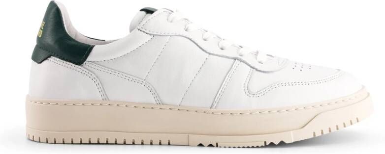 National Standard Handgemaakte Ethische Sneakers Wit Groen White Dames