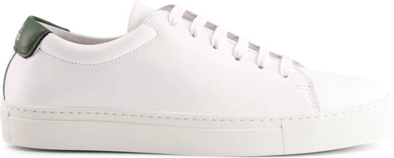 National Standard Handgemaakte Ethische Sneakers Wit Groen White Heren