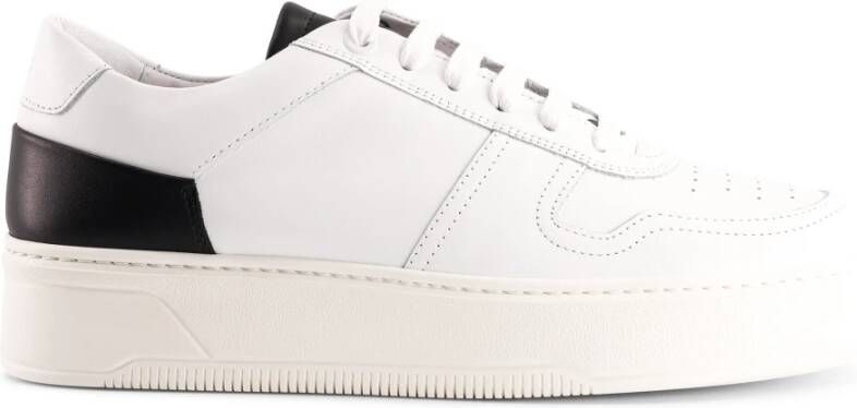 National Standard Handgemaakte Ethische Sneakers Wit Zwart White Heren