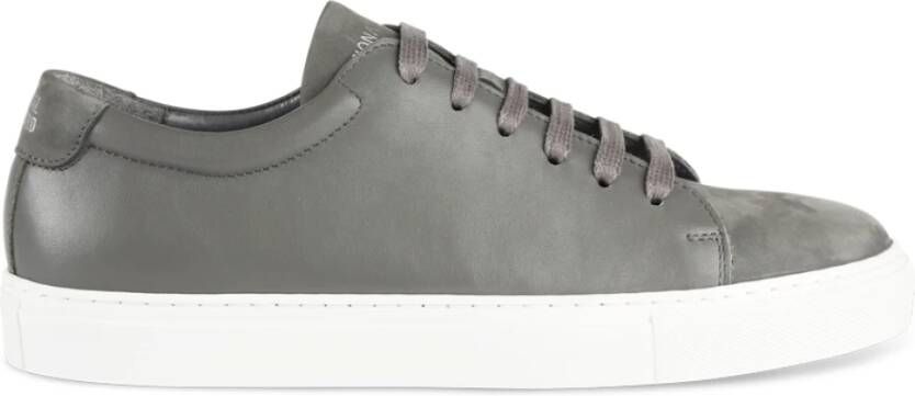 National Standard Handgemaakte Grijze Nubuck Sneakers Gray Heren