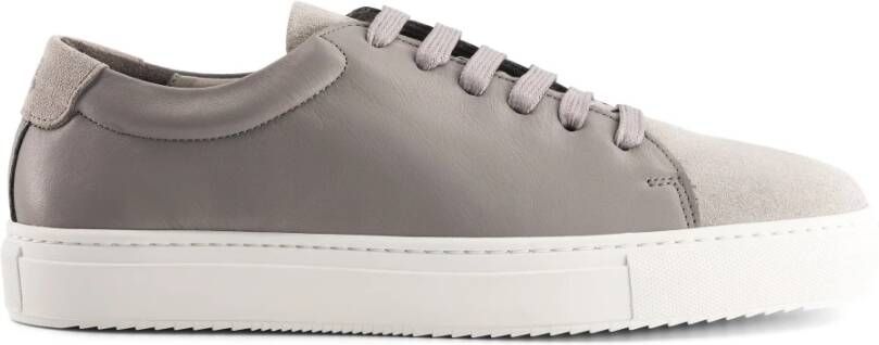 National Standard Handgemaakte Grijze Suède Sneakers Gray Heren