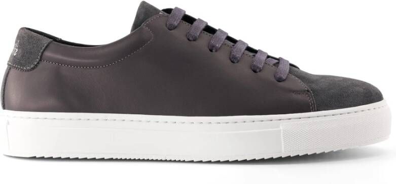 National Standard Handgemaakte Iron Suede Sneakers Gray Heren