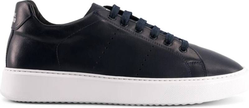 National Standard Handgemaakte Navy Sneakers Ethisch Gemaakt in Portugal Blue Heren