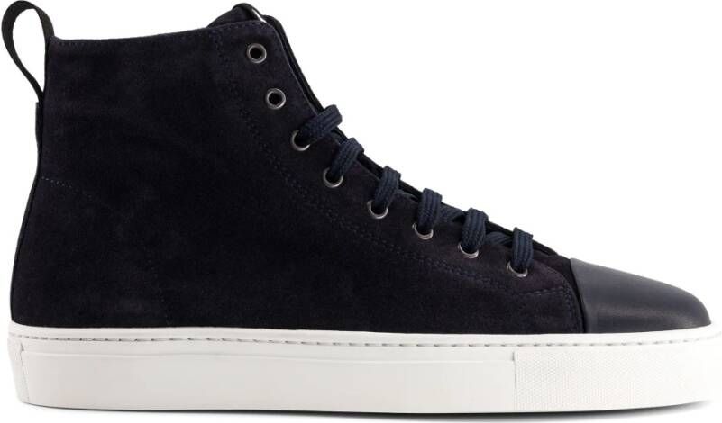 National Standard Handgemaakte Navy Suede Sneakers Blue Heren