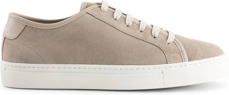 National Standard Handgemaakte Sand Suède Sneakers Beige Heren