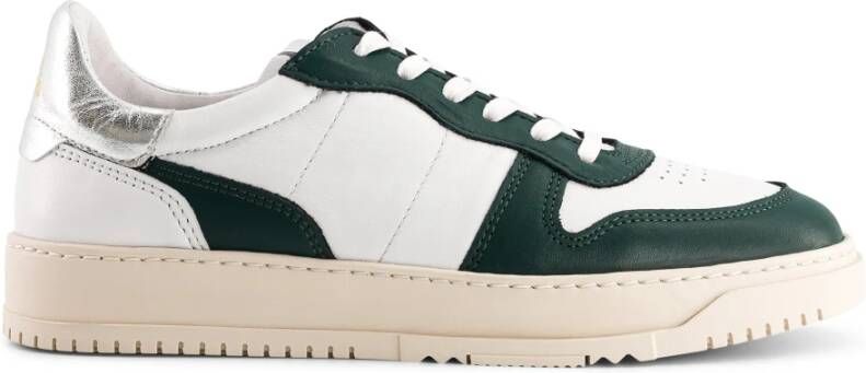 National Standard Handgemaakte Silvergreen Sneakers Green Dames