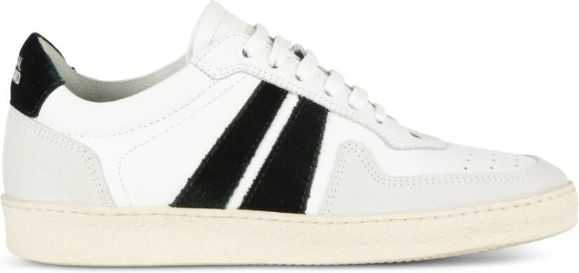 National Standard Handgemaakte Velvet Sneakers White Dames