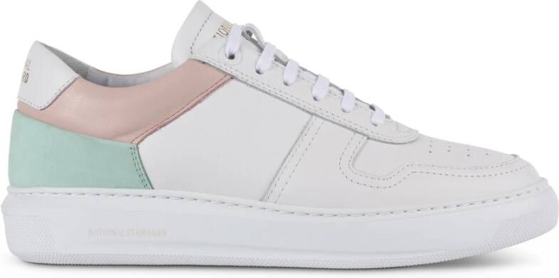 National Standard Handgemaakte Witte Mint Sneakers Multicolor Dames