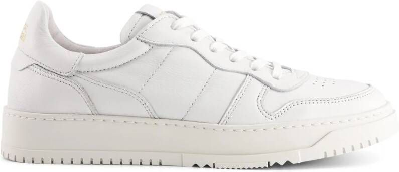 National Standard Handgemaakte Witte Monochrome Sneakers White Dames